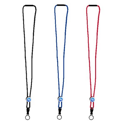 3/16" Nylon Cord Lanyard with Snap-Buckle Release, Standard O-Ring & Slider