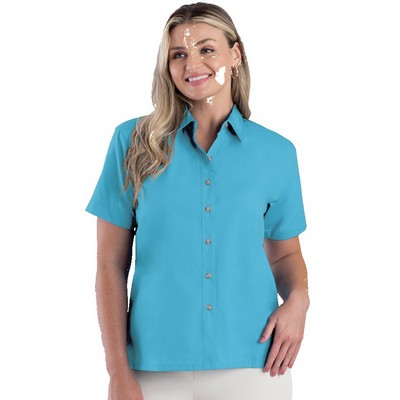 Ladies Superblend™ Short Sleeve Poplin Shirt