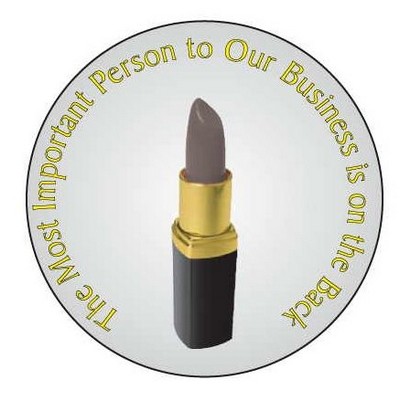 Lipstick Round Hand Mirror (2½" Diameter)
