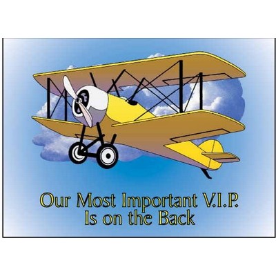 Yellow Bi-Plane Rectangle Photo Hand Mirror (2½"x3½")