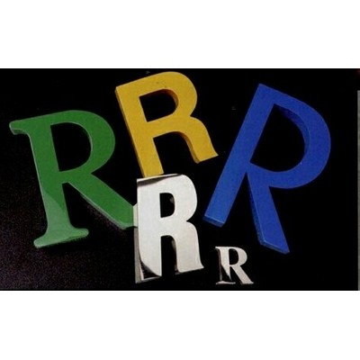 Reverse Channel Fabricated Stainless Finish 17" Letters w/ 1/2" Depth