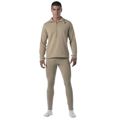 Desert Sand Military E.C.W.C.S Generation III Mid-Weight Thermal Top (S to XL)
