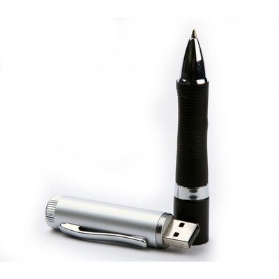 512 MB Pen USB Flash Drive W/ Rubberized Grip