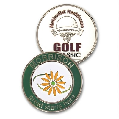 Jumbo Marker 1.25" Custom w/ Putting Alignment or Custom Back - 3/4" Enamel