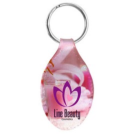 Poly Rubber Oval Key Fob