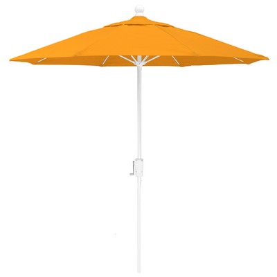 US Made 7 1/2' Commercial 8 Panel Market Umbrella w/HD Aluminum Pole and Fiberglass Ribs w/Crank