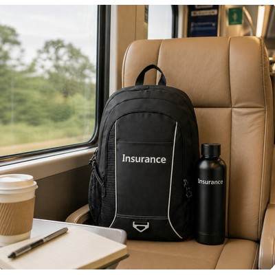 Laptop Backpack & Vacuum Bottle Gift Set