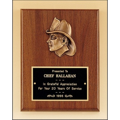 Firematic Award w/Antique Bronze Finish Casting (8"x10")