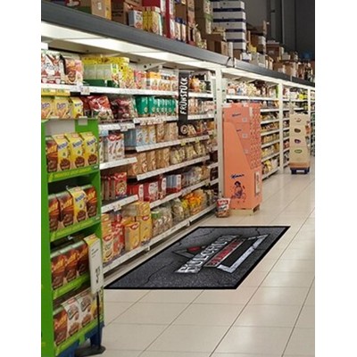 High Resolution POP Rubber Messenger Display Mat - 4' X 10'