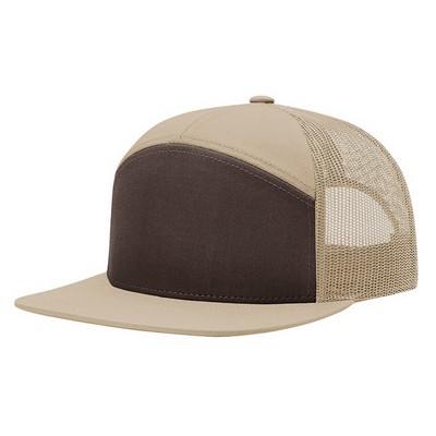 Richardson® 7 Panel Trucker Cap (Embroidered)