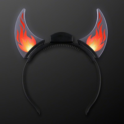 Dancing Flames Light Up Devil Horn Headband - BLANK