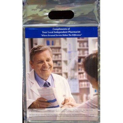 1.75 Mil Die Cut Handle Bag w/Zip Lock (18"x18"x6")