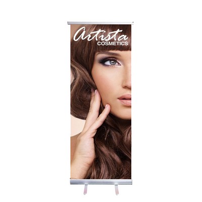 Econo 24" Small Table Top Full Color Retractable Banner