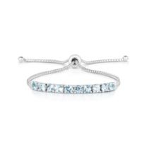 Jilco Inc. Blue Topaz Bolo Bracelet