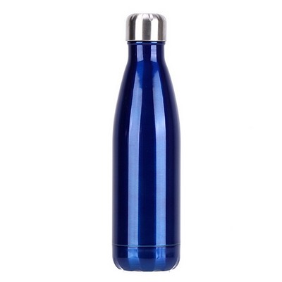 17 Oz. Cola-Style Double Wall Stainless Steel Water Bottle