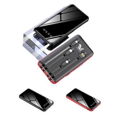 Portable Charger 10,000mAh Power Bank Dual Flashlight