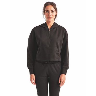TriDri® Women's Alice Half-Zip Hooded Sweatshirt