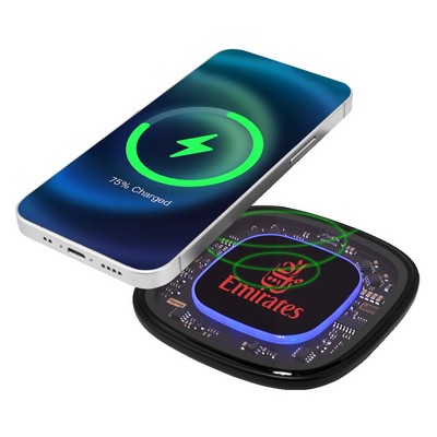 Springfield Clear Charger with Blue Halo LED Ring