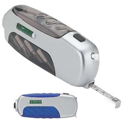4-In-1 Portable Multi Tool Set w/LED Flashlight