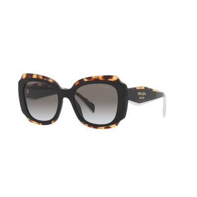 Prada® Black/Havana/Gray Sunglasses (52mmx140mm)