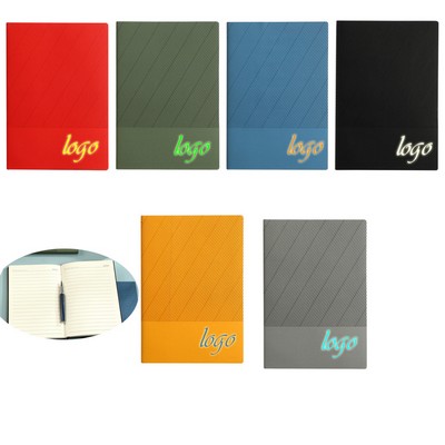 Pu Hard Cover Horizontal Line Notebook