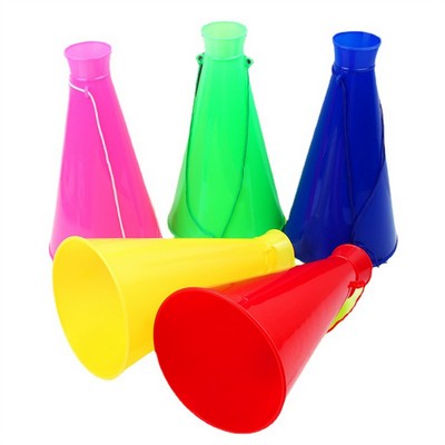 Stadium Fans Cheering Plastic Loudspeakers Horn Megaphone With String