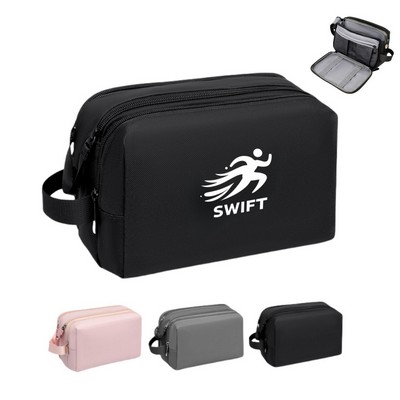 Water-resistant Travel Toiletry Organizer Shaving Bag