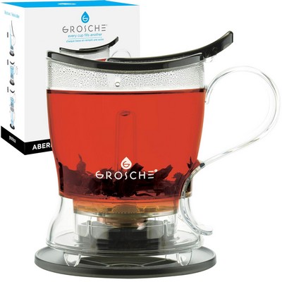 Teapot: Aberdeen, 525ml/17.7 fl. Oz - Black Tritan botom dispensing teapot