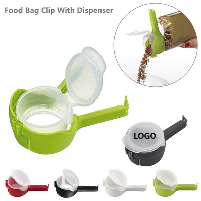 Food Bag Dispenser w/Sealing Clip