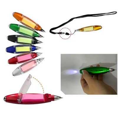 Multi-Function LED Pen with Sticky Notes