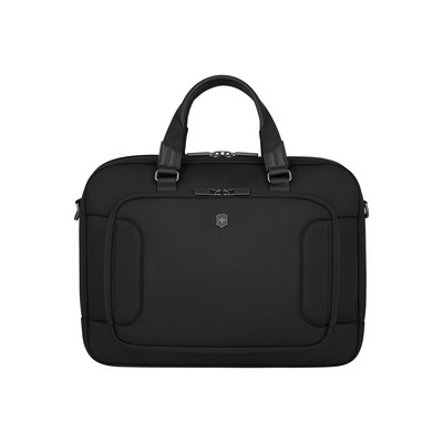 Werks Traveler 7.0, Deluxe Briefcase, Briefcase with 15.6" Laptop and 11'' Tablet Compartment, Black