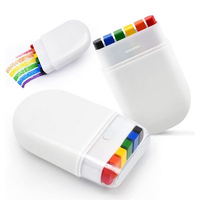 Creative 6 Color Rainbow Crayons Ideal for Halloween and World Cup Fans Face Painting