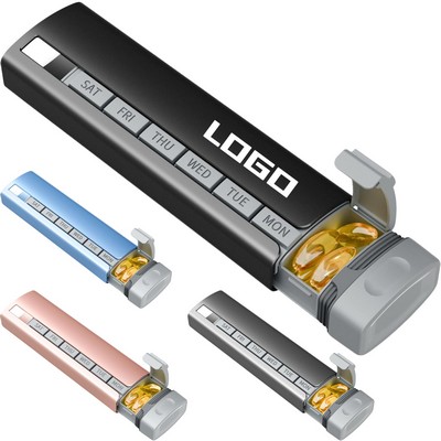 Aluminum Alloy Daily Drawer-Type Pill Case