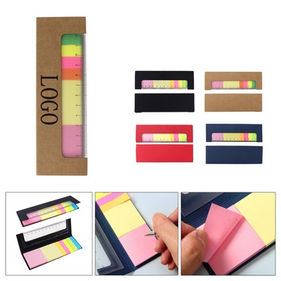 Ruler Reusable Sticky Notes Pad