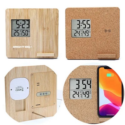 EcoSmart Weather Clock with Wireless Charger