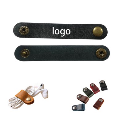 PU Leather Data Cable Tie