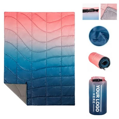 Lightweight Gradient Outdoor Puffy Blanket