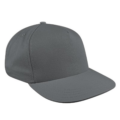 Solid Eyelets Brushed Velcro Skate Hat