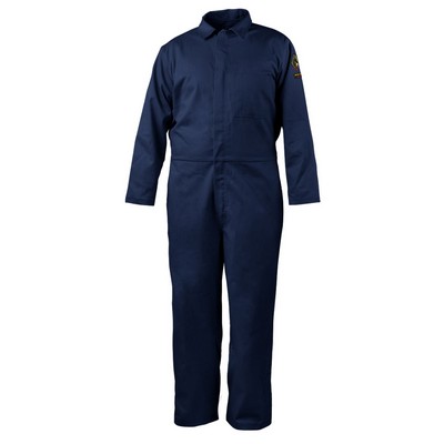 Black Stallion CF2117-NV 7 OZ FLAME-RESISTANT COTTON COVERALLS (NAVY)