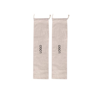 Custom Reusable Drawstring Linen Bread Bag