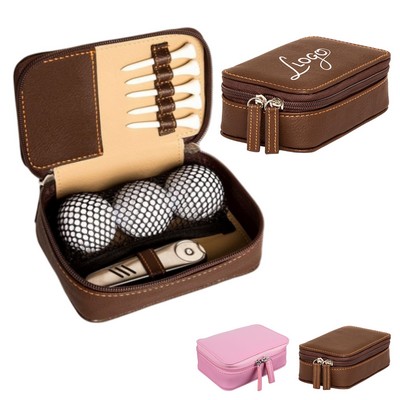 PU Zippered Golf Accessory Tool Storage Bag