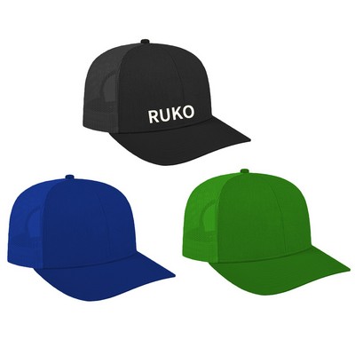 Poly/Cotton Mesh Back Trucker Cap