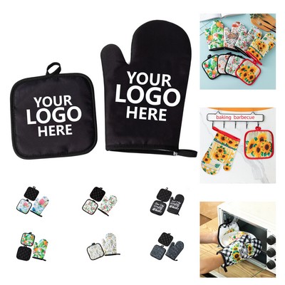 Oven Mitt and Pot Holder Set