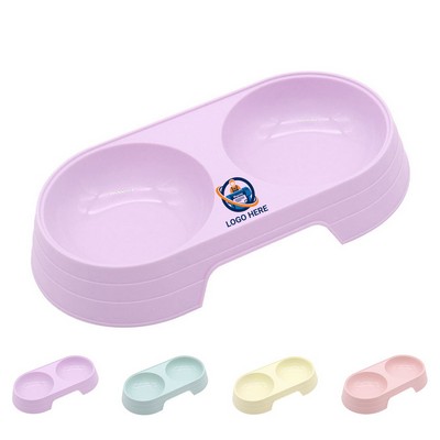 Double Pet Bowl Set