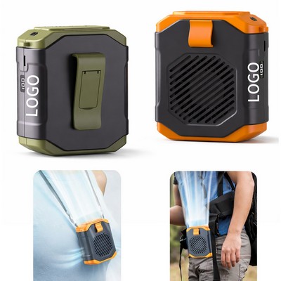 Portable Waist Clip Neck Fan with LED Light