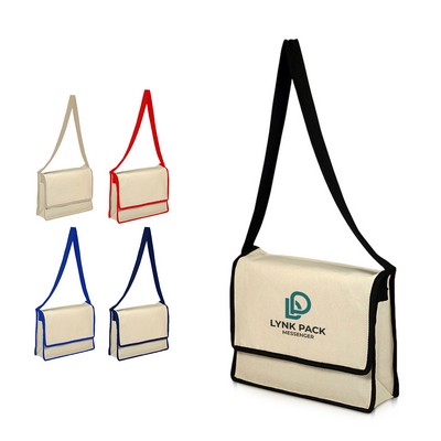 Heavy Canvas Flap Messenger Bag
