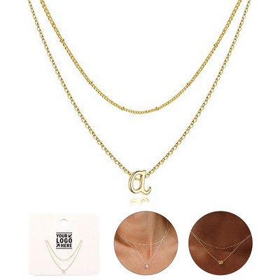 Elegant Alphabet Pendant Necklace