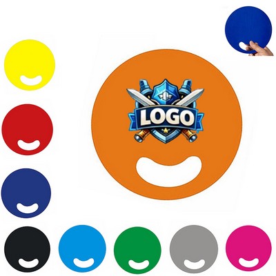 Round Plastic Die Cut Hand Fan
