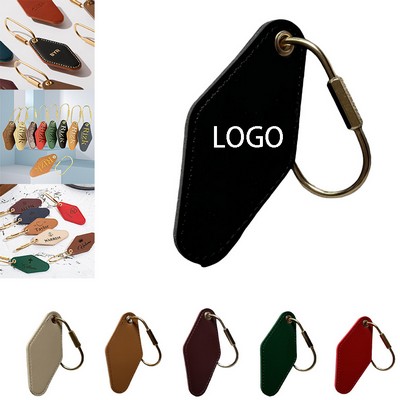 Custom Leather Style Keychain
