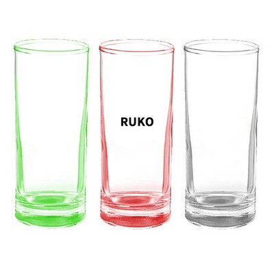Sunrise 2 oz Frosted Tall Shot Glass with Vibrant Colors